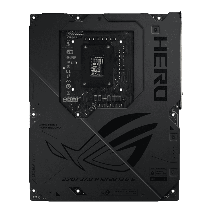 ASUS ROG MAXIMUS Z890 HERO LGA1851 ATX Motherboard, 4x DIMM slots, max. 192GB, DDR5, 6x M.2 slots and 4x SATA 6Gb/s, PCIe 5.0, Wi-Fi 7 & BT | 90MB1ID0-M0EAY0 thumbnail 12