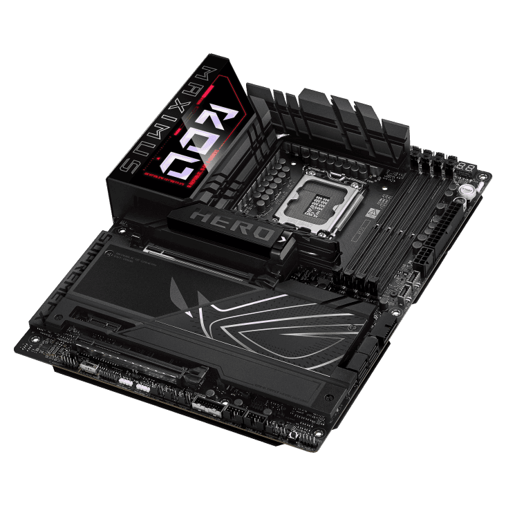 ASUS ROG MAXIMUS Z890 HERO LGA1851 ATX Motherboard, 4x DIMM slots, max. 192GB, DDR5, 6x M.2 slots and 4x SATA 6Gb/s, PCIe 5.0, Wi-Fi 7 & BT | 90MB1ID0-M0EAY0 thumbnail 5