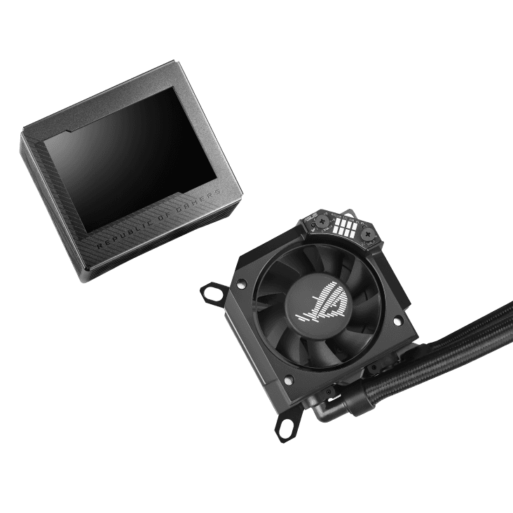 Asus ASUS ROG RYUJIN III 360 ARGB Liquid CPU Cooler, 360mm Radiator, 3.5" Full Color LCD, 3x 120mm Magnetic Daisy-chainable Fan, 21.08 CFM Airflow, 2200 RPM Speed, PWM/ DC Control, Black | 90RC00L1-M0UAY0   2 YEAR WARRANTY - thumbnail 5
