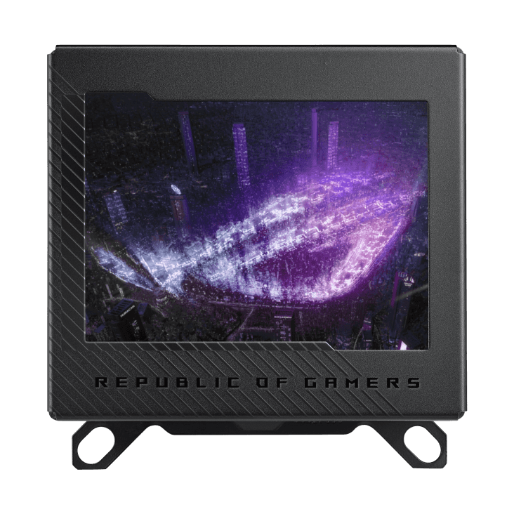 Asus ASUS ROG Ryujin III WB Custom Loop CPU Water Block, 3.5" Full-Color LCD Display, Integrated VRM Fan, AURA Sync, Black | 90RC00V0-M0UAY0 - thumbnail 7