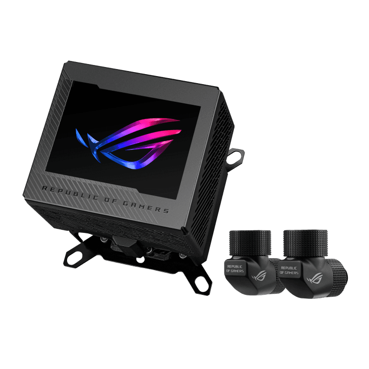 Asus ASUS ROG Ryujin III WB Custom Loop CPU Water Block, 3.5" Full-Color LCD Display, Integrated VRM Fan, AURA Sync, Black | 90RC00V0-M0UAY0 - thumbnail 3