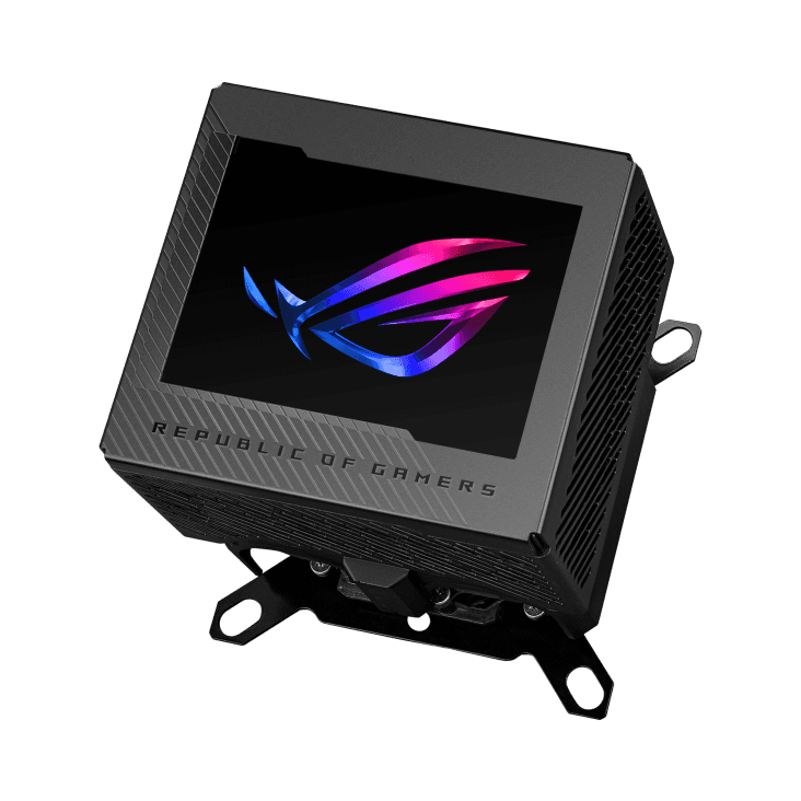 Asus ASUS ROG Ryujin III WB Custom Loop CPU Water Block, 3.5" Full-Color LCD Display, Integrated VRM Fan, AURA Sync, Black | 90RC00V0-M0UAY0 - thumbnail 2