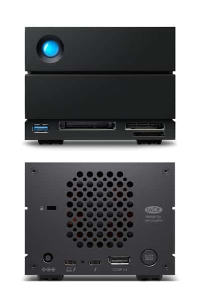 Lacie  LaCie 2big Dock 40TB USB-C External Hard Drive, Transfer Speeds up to 550 MB/s, 7200 RPM, For Mac and PC Desktop, Rescue Services, 2 x SATA 3.5" Drive Bays | STLG40000400 - thumbnail 2