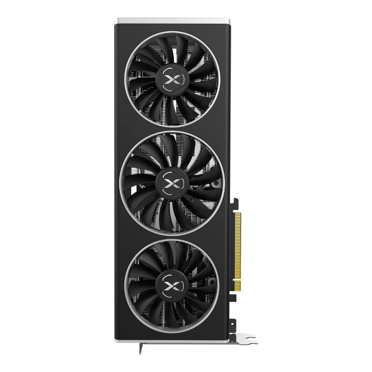 xfx XFX Speedster Merc319 Radeon RX 6750XT Black Gaming Graphics Card, 12GB GDDR6 192 Bit Memory, 2560 Stream Processor, 2324MHz, PCI-E 4.0, AMD RDNA 2, HDMI, DP | RX-675XYTBDP - thumbnail 4