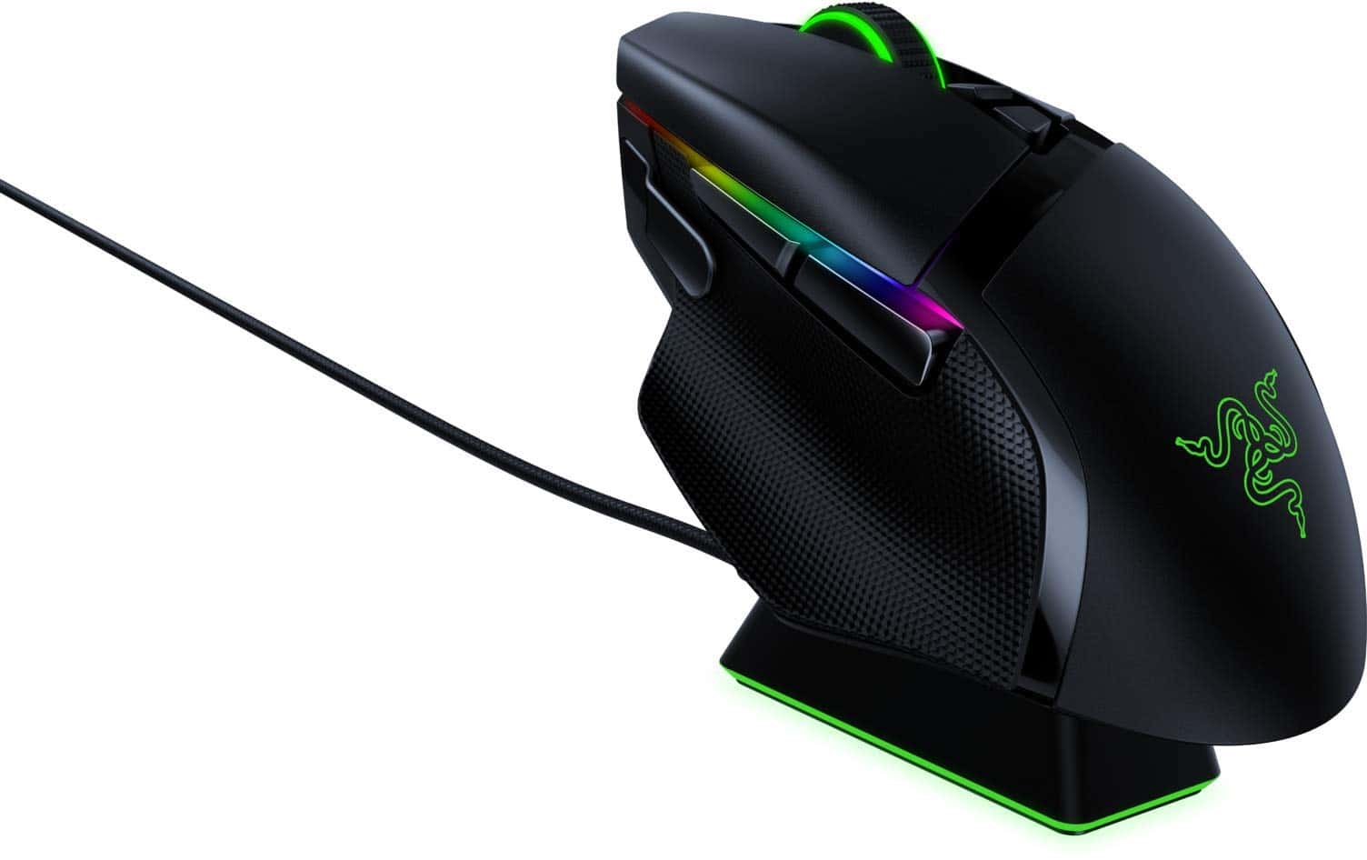 RAZER Razer Basilisk Ultimate Hyperspeed Wireless Gaming Mouse, 20K DPI Optical Sensor, Chroma Lighting, 11 Programmable Buttons - Matte Black | RZ01-03170200-R3G1 - thumbnail 1