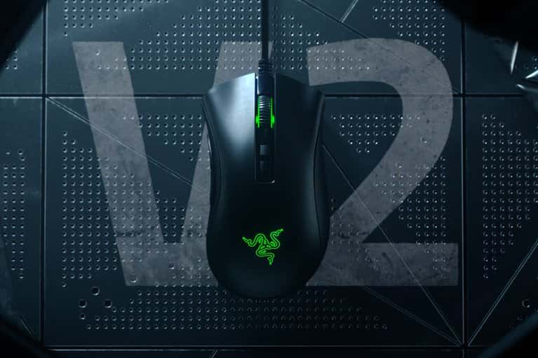 RAZER Razer DeathAdder V2 Gaming Mouse, 20K DPI Optical Sensor Switch, Chroma RGB Lighting, 8 Programmable Buttons, Rubberized Side Grips - Black | RZ01-03210100-R3M1 - thumbnail 4