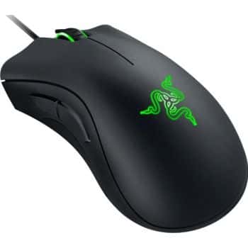 RAZER Razer DeathAdder Essential Wired Gaming Mouse with 6,400 DPI Optical Sensor, 5 Prog Buttons, Mechanical Switches, Ergonomic Form Factor, Standard Stock Feet, 10M Clicks, Black | RZ01-03850100-R3M1 - thumbnail 1