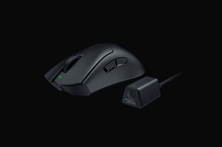 RAZER Razer DeathAdder V3 Pro 8000 Hz Ultra-lightweight Wireless Ergonomic Esports Mouse, 30000 (DPI), 750 (Max IPS), 90-million Clicks, smooth-Touch, Black | RZ01-04630300-R3WL - thumbnail 5