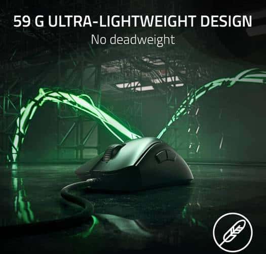 RAZER Razer Deathadder V3 Gaming Mouse, Wired Connectivity, Focus Pro 30K Optical Sensor, 8 Programmable Controls, Optical Mouse Switches Gen-3, Up to 30000 DPI, Black | RZ01-04640100-R3M1 - thumbnail 2