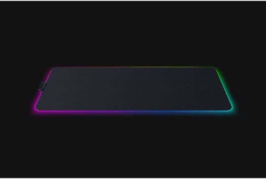 RAZER Razer Strider Chroma Hybrid Mouse Mat, 19 Chroma RGB Lighting Zones, Warp and Water Resistant, Anti Slip Base, 4mm Thickness, 900L x W370 mm Dimension, Black | RZ02-04490100-R3M1 - thumbnail 1