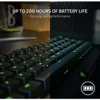 RAZER Razer BlackWidow V3 Mini HyperSpeed Phantom Edition 65% Wireless Mechanical Gaming Keyboard, Yellow Mechanical Switches, RGB Customizable Backlighting, US Layout, Black | RZ03-03891900-R3M1 - thumbnail 4