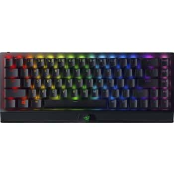 RAZER Razer BlackWidow V3 Mini HyperSpeed Phantom Edition 65% Wireless Mechanical Gaming Keyboard, Yellow Mechanical Switches, RGB Customizable Backlighting, US Layout, Black | RZ03-03891900-R3M1 - thumbnail 1