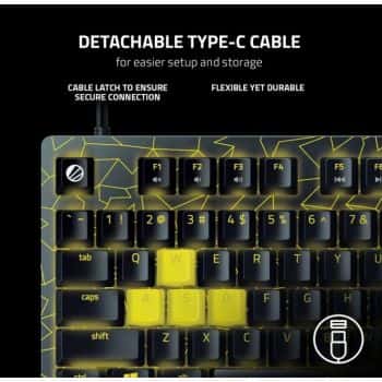 RAZER Razer Huntsman V2 Tenkeyless ESL Edition Keyboard, Linear Optical Red Switch Gen 2, Wired - Detachable USB-C, Doubleshot PBT Keycaps, RGB Lighting, US Layout | RZ03-03941700-R3M1 - thumbnail 2