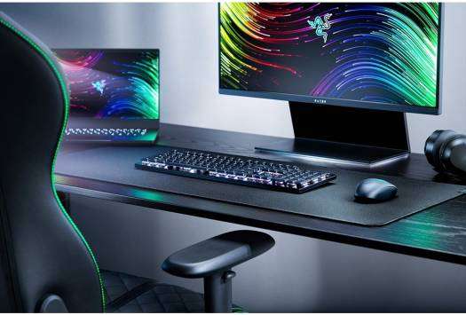 Razer DeathStalker V2 Pro Wireless Gaming Keyboard, Low Profile Optical Switches, Linear Red, N-Key Roll Over, 40H Battery Life, Chroma RGB Black | RZ03-04360100-R3M1 - thumbnail 1