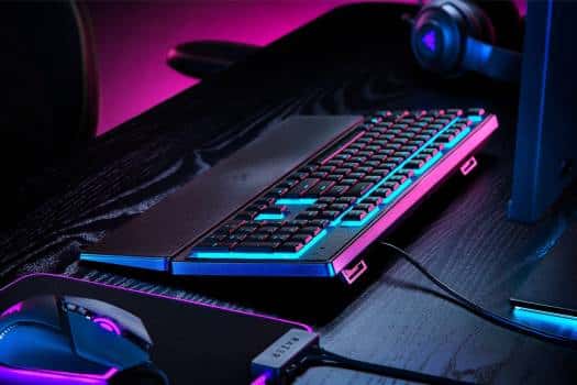 RAZER Razer Ornata V3 X Low Profile Mecha-Membrane Wired Keyboard, UV Coated Keycaps, Single Zone RGB Lighting, 1000 Hz Ultrapolling, Wrist Rest, Silent Switch, US English Layout, Black | RZ03-04470100-R3M1 - thumbnail 6