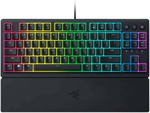 RAZER Razer Huntsman V3 Pro Mechanical Keyboard, Analog Optical Switch Gen-2, Firm Leatherette Wrist Rest, Doubleshot PBT Keycaps, Detachable Type-C Cable, ENG (US) Layout, Black | RZ03-04970100-R3M1 - thumbnail 1