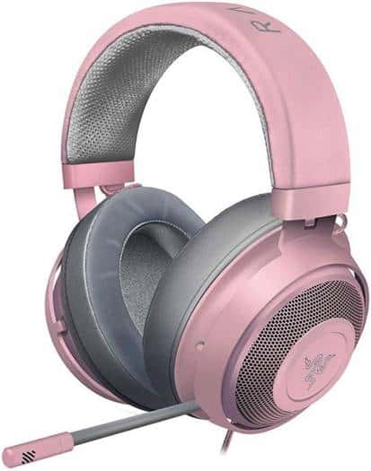 RAZER Razer Kraken Quartz Edition, Gold plated analog type 3.5 mm, Ear pad for injecting cooling gel, Aluminum frame, Works with PC, PS4, Xbox One, Switch, & Mobile Devices, Pink | RZ04-02830300-R3M1 - thumbnail 3