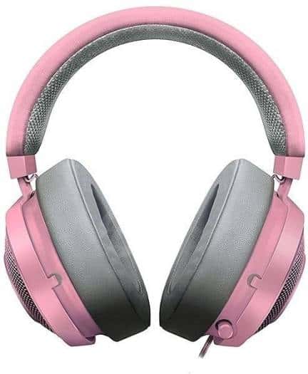 RAZER Razer Kraken Quartz Edition, Gold plated analog type 3.5 mm, Ear pad for injecting cooling gel, Aluminum frame, Works with PC, PS4, Xbox One, Switch, & Mobile Devices, Pink | RZ04-02830300-R3M1 - thumbnail 2