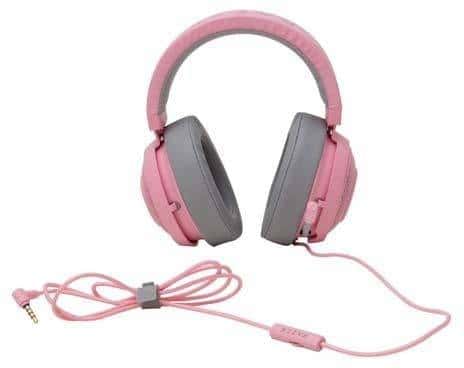 RAZER Razer Kraken Quartz Edition, Gold plated analog type 3.5 mm, Ear pad for injecting cooling gel, Aluminum frame, Works with PC, PS4, Xbox One, Switch, & Mobile Devices, Pink | RZ04-02830300-R3M1 - thumbnail 5