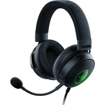 RAZER Razer Kraken V3 Wired USB Gaming Headset, With Razer Chroma RGB, TriForce Titanium 50mm Drivers, THX Spatial Audio, 20 Hz - 20 kHz Frequency Response, USB-A, Black | RZ04-03770200-R3M1 - thumbnail 1