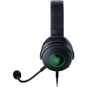 RAZER Razer Kraken V3 Wired USB Gaming Headset, With Razer Chroma RGB, TriForce Titanium 50mm Drivers, THX Spatial Audio, 20 Hz - 20 kHz Frequency Response, USB-A, Black | RZ04-03770200-R3M1 - thumbnail 4