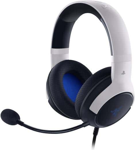 RAZER Razer Kaira X Wired Gaming Headset for PlayStation, TriForce 50mm Drivers, HyperClear Cardioid Mic, Flowknit Memory Foam Ear Cushions, Compatible with PC, Mac, Switch, Black/White | RZ04-03970700-R3G1 - thumbnail 2