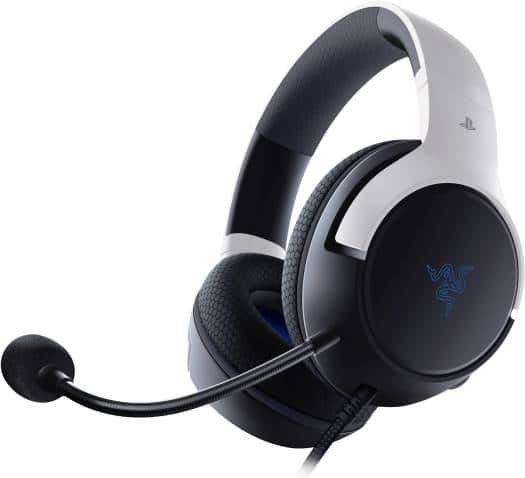 RAZER Razer Kaira X Wired Gaming Headset for PlayStation, TriForce 50mm Drivers, HyperClear Cardioid Mic, Flowknit Memory Foam Ear Cushions, Compatible with PC, Mac, Switch, Black/White | RZ04-03970700-R3G1 - thumbnail 1
