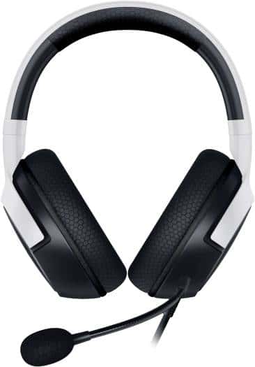 RAZER Razer Kaira X Wired Gaming Headset for PlayStation, TriForce 50mm Drivers, HyperClear Cardioid Mic, Flowknit Memory Foam Ear Cushions, Compatible with PC, Mac, Switch, Black/White | RZ04-03970700-R3G1 - thumbnail 3