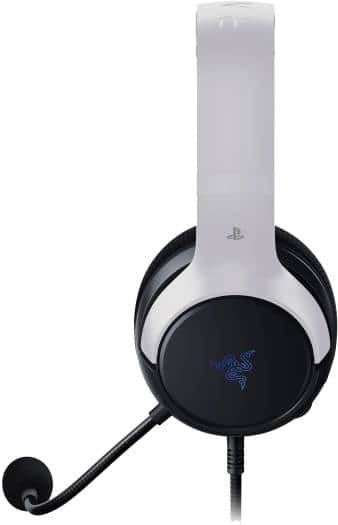 RAZER Razer Kaira X Wired Gaming Headset for PlayStation, TriForce 50mm Drivers, HyperClear Cardioid Mic, Flowknit Memory Foam Ear Cushions, Compatible with PC, Mac, Switch, Black/White | RZ04-03970700-R3G1 - thumbnail 5