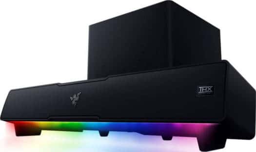 RAZER Razer Leviathan V2 PC Gaming Soundbar with Subwoofer, THX Spatial Audio, Compact Desktop Form Factor, 45 Hz-20 kHz Frequency Response, Bluetooth 5.2, USB Audio Input, Black | RZ05-03920100-R3G1 - thumbnail 5