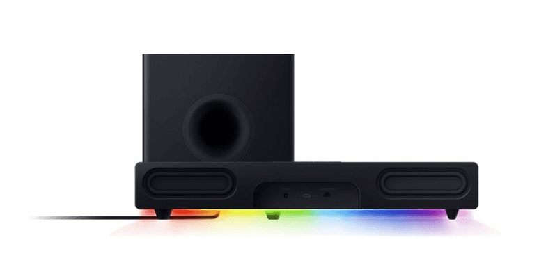 RAZER Razer Leviathan V2 PC Gaming Soundbar with Subwoofer, THX Spatial Audio, Compact Desktop Form Factor, 45 Hz-20 kHz Frequency Response, Bluetooth 5.2, USB Audio Input, Black | RZ05-03920100-R3G1 - thumbnail 1