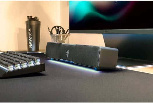 RAZER Razer Leviathan V2 X PC Gaming Soundbar, Dynamic High Fidelity Audio, Razer Chroma RGB, BT 5.0, 85 Hz-20 kHz Frequency Response, USB Type C Power & Audio Delivery, Black | RZ05-04280100-R3M1 - thumbnail 8