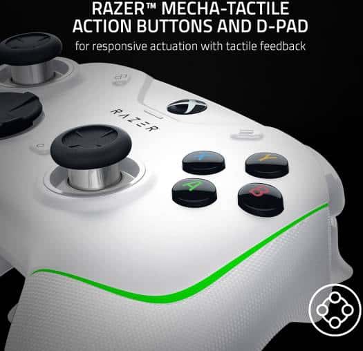 RAZER Razer Wolverine V2 Chroma Wired Gaming Pro Controller, RGB Lighting, Remappable Buttons & Triggers, Mecha-Tactile Buttons & D-Pad, Trigger Stop-Switches, for Xbox X|S & One, White | RZ06-04010200-R3M1 - thumbnail 3
