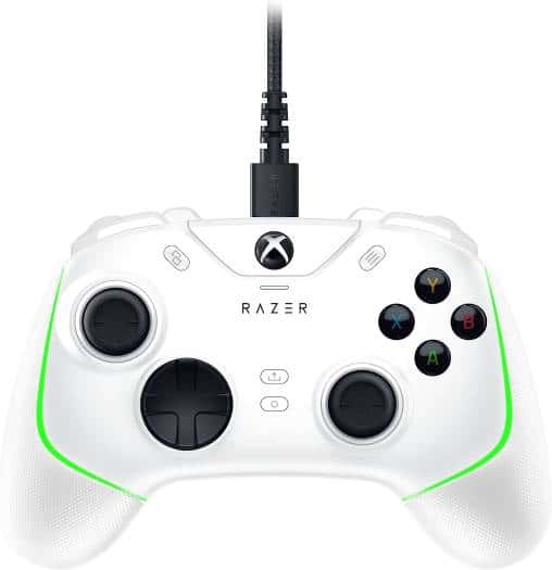 RAZER Razer Wolverine V2 Chroma Wired Gaming Pro Controller, RGB Lighting, Remappable Buttons & Triggers, Mecha-Tactile Buttons & D-Pad, Trigger Stop-Switches, for Xbox X|S & One, White | RZ06-04010200-R3M1 - thumbnail 4