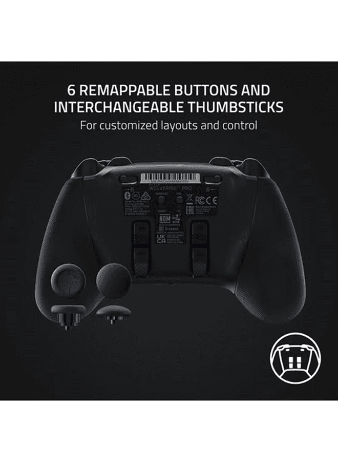RAZER Razer Wolverine V2 Pro - Black Wireless Pro Gaming Controller for PS5??? Consoles and PC, RGB Lighting, Remappable Buttons & Triggers, Mecha-Tactile Buttons & D-Pad, Trigger Stop-Switches, for Xbox X|S & One, Black | RZ06-04710100-R3G1 - thumbnail 6