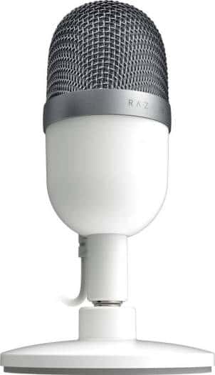 RAZER Razer Seiren Mini Ultra-Precise Supercardioid Pickup Pattern - Professional Recording Quality - Ultra-Compact Streaming Microphone - Heavy-Duty Tilting Stand - Mercury | RZ19-03450300-R3M1 - thumbnail 1