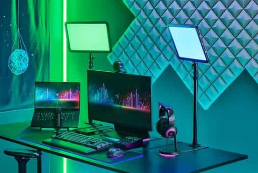 RAZER Razer Key Light Chroma RGB LED Light For Streaming, 2800 Lumens, Color Temperature Adjustment, Interactive Lighting, Wifi Connectivity, With Clamp Mount, Black | ???RZ19-04120100-R3M1 - thumbnail 5