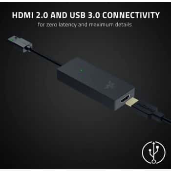 Razer Ripsaw X USB Capture Card, With Camera Connection, For Full 4K Streaming, 4K 30FPS Capture, HDMI 2.0 & USB 3.0 Connectivity, OBS & Streamlabs Compatible, Plug and Play | RZ20-04140100-R3M1 - thumbnail 3