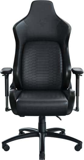 RAZER Razer Iskur Gaming Chair with Built-in Lumbar Support Ergonomic Lumbar Support System 4D Armrests Memory Foam Head Cushion PVC Leather Black and Green | RZ38-02770100-R3G1 - thumbnail 1