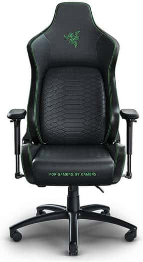 RAZER Razer Iskur XL Gaming Chair, Multi-layered Leather, 4D Armrests, Fuly Sculpted Lumbar Support, High Density Foam Cushions, 6cm Caster Wheel, 139??Adjustable Back Angle, Black-Green | RZ38-03950100-R3G1 - thumbnail 2