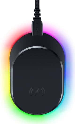 RAZER Razer Mouse Dock Pro with Wireless Charging Puck: Magnetic Wireless Charging - Integrated HyperPolling 4K Hz Transceiver - Anti-Slip Base - Chroma RGB Lighting - Classic Black | ???RZ81-01990100-B3M1 - thumbnail 3