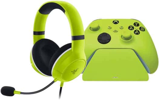 RAZER Razer Essential Duo Bundle for Xbox, 50mm TriForce Drivers, Cardioid Mic, Magnetic Contact System, Powered by USB, for Xbox Series X|S Controller, Electric Volt |??? RZ82-03970300-B3M1 - thumbnail 7