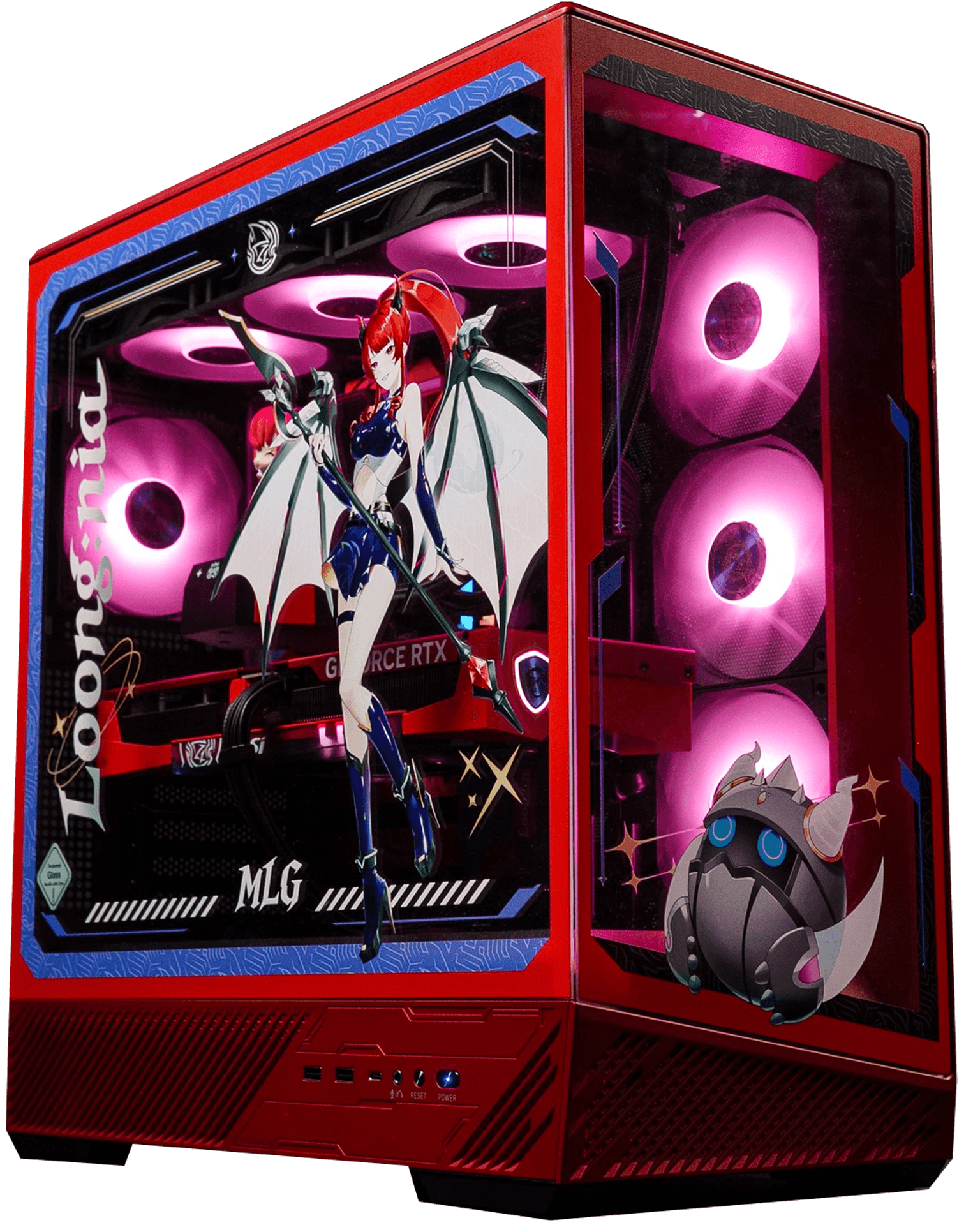 MSI MSI PANO 130R MLG Edition - Mid-Tower Gaming PC Case - Supports GPU up to 400 mm in Length, Removable Dust Filters, USB 20Gbps (Type-C), Back-Connect ATX & Micro-ATX Motherboard Support | 306-7G32M21-HH9 - Type: PC