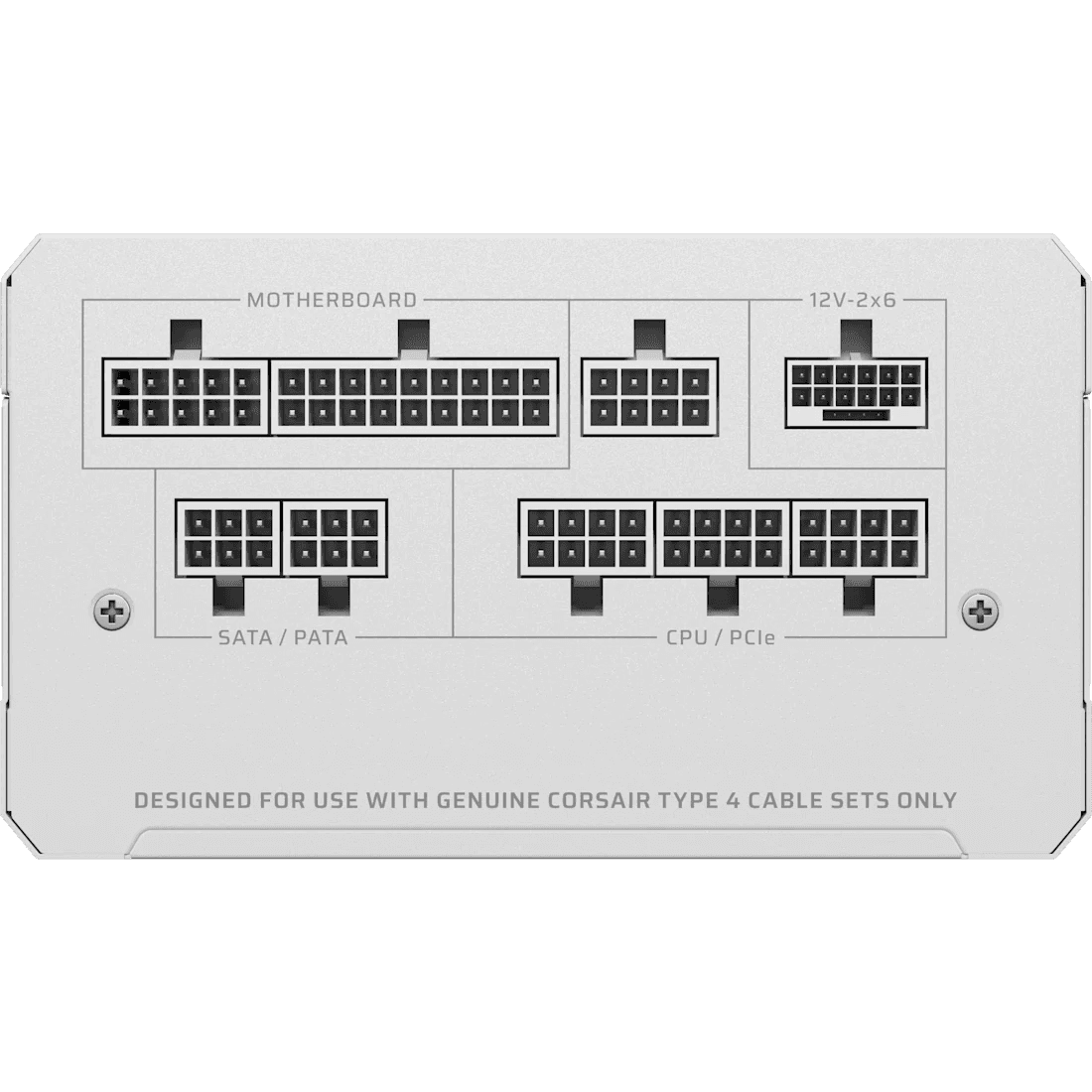 Corsair Corsair RMe Series RM1000e Fully Modular Low-Noise ATX White Power Supply, ATX 3.1, PCIe 5.1 | CP-9020294-UK - thumbnail 4