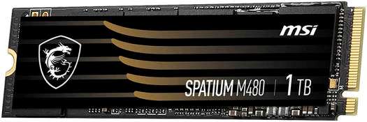 MSI MSI Spatium M480 1TB PCIe 4.0 NVMe M.2 Internal Solid State Drive, Read/Write Up to 7000MBs/6850MB/s, 3D NAND Flash Technology, E2E Data Protection, 1400 TBW, Black | S78-440L490-P83 - thumbnail 5