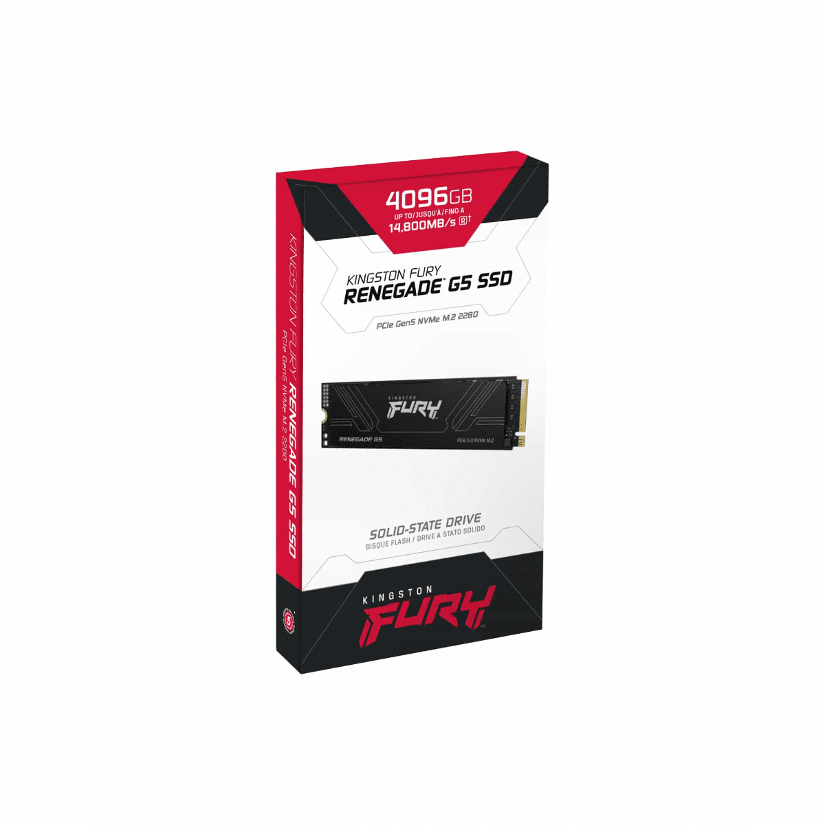 Kingston FURY Renegade G5 4TB PCIe 5.0 NVMe M.2 SSD, Up to 14,700MB/s read, 14,000MB/s write | SFYR2S/4T0 thumbnail 3