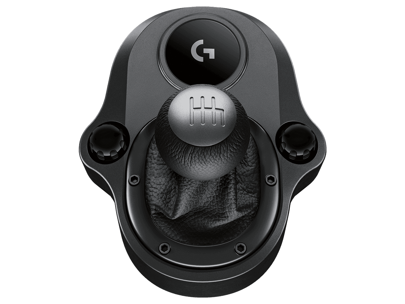 Logitech Driving Force Shifter Pair with G923, G29 and G920 wheel and pedals. With solid steel gear shaft, 6-speed short-throw gearbox, and leather knob and boot | 941-000130 thumbnail 3