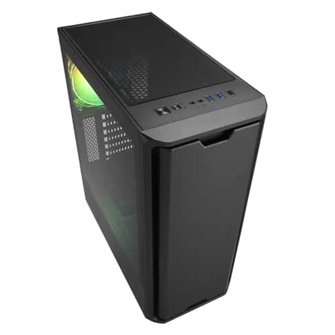 SHARKOON Sharkoon Carbon Fiber Style Front Panel GAMING COMPUTER CASE, Max 13.2 inches (335 mm) Graphics Card, 4.7 (120 mm), Equipped with 1 ARGB Fan, Middle Tower PC Case, SK3 RGB,4044951030170 - thumbnail 4