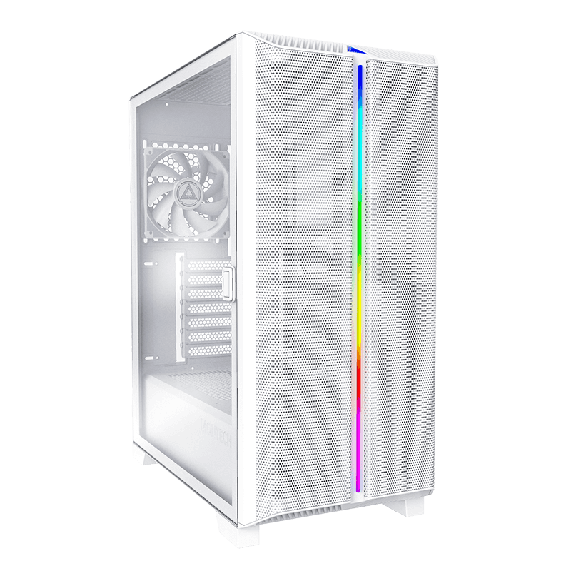 Montech Montech SKY ONE LITE Frost White High-End Budget ATX, Exceptional ARGB Lighting Show, Air Performance Fine Mesh, USB TYPE-C Port, All-Around Anti-Dust Design, 3x High Airflow Fans Pre-Installed, Easy Swivel Glass Side Panel | SKY ONE LITE - thumbnail 1