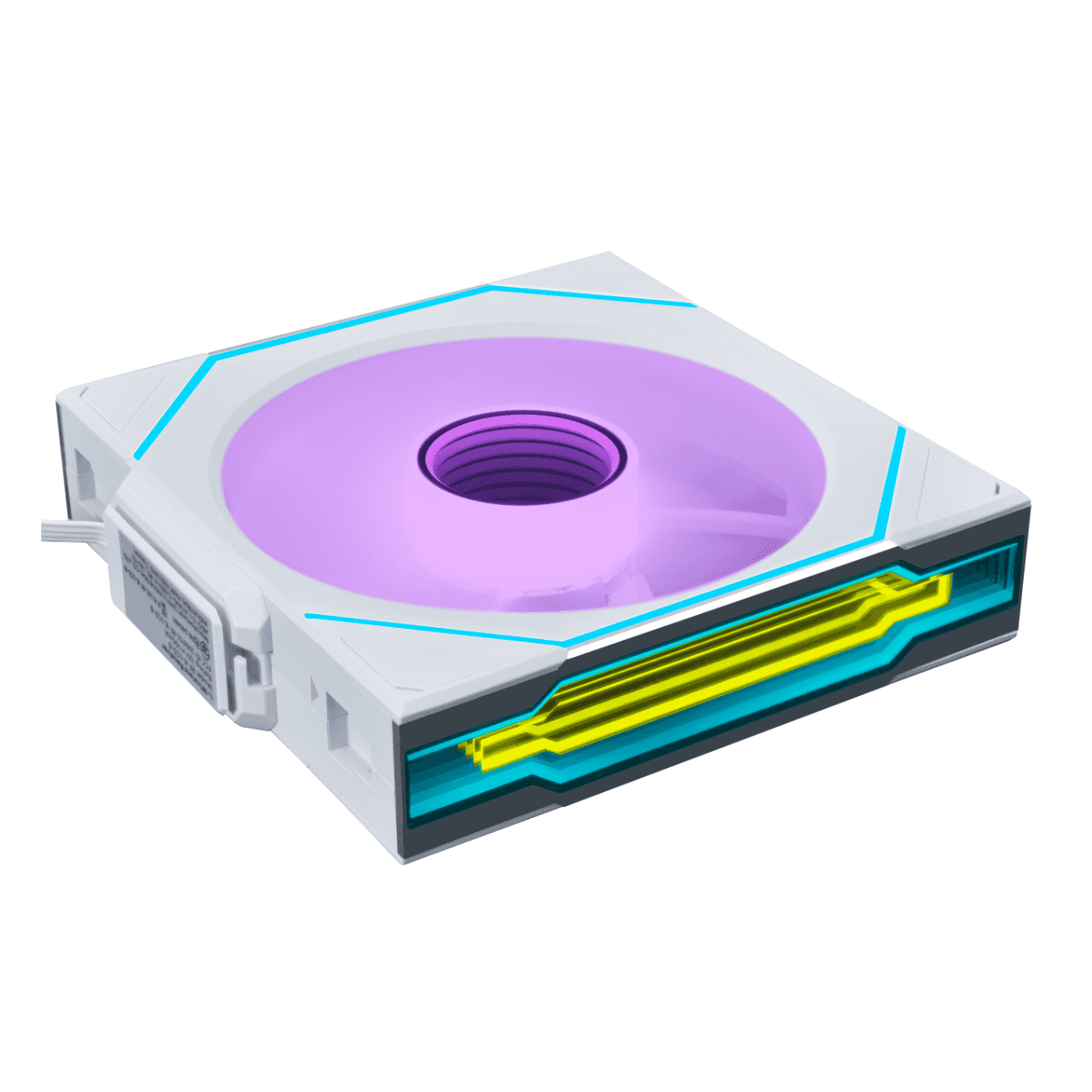 Lian Li UNI FAN SL-INF WIRELESS 120 Reversed Blade White Single Case Fan, 120??122.1x25mm, 0, 200~2200 RPM Fan Speed, 2.2 mmH2O Air Pressure, 69.7 CFM Air Flow, FDB Bearing, Cableless RGB | 12RSLIN1W1W thumbnail 2
